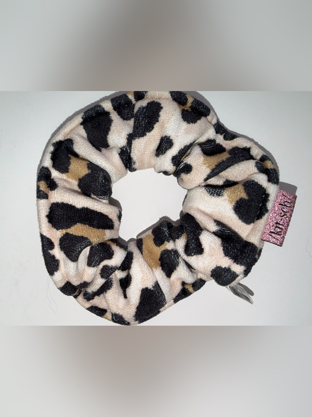 Kitsch Leopard Plush Scrunchie